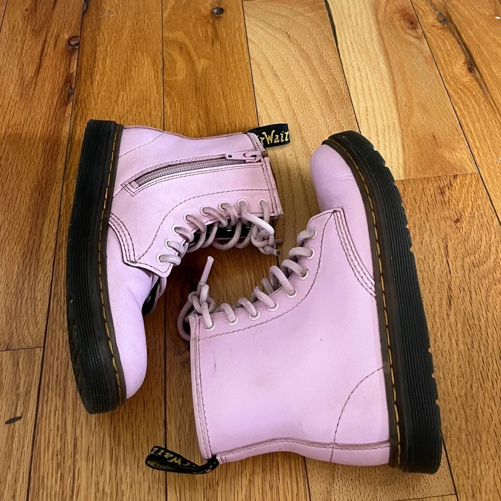 Dr. Martens Pink and Black Child Size 13 GUC Some‎ wear and scuffs see photos.